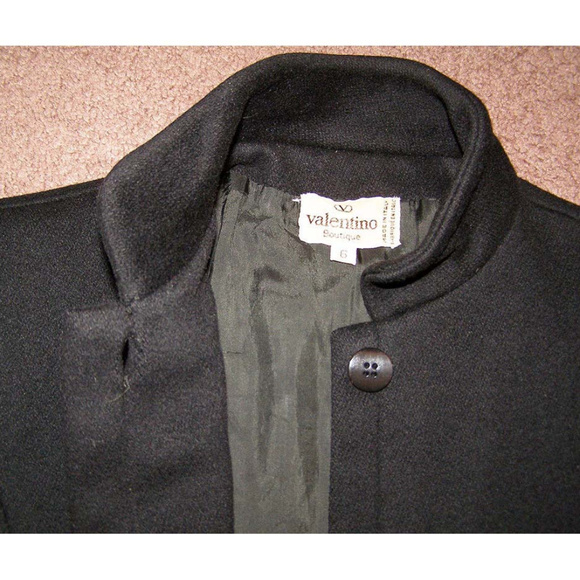 STUNNING Vintage VALENTINO Overcoat sz 6 Sml Wool - Picture 6 of 11